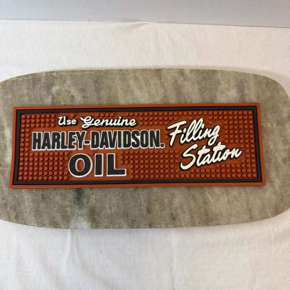 Harley-Davidson Use Genuine Oil Filling Station Rubber Bar Service Mat